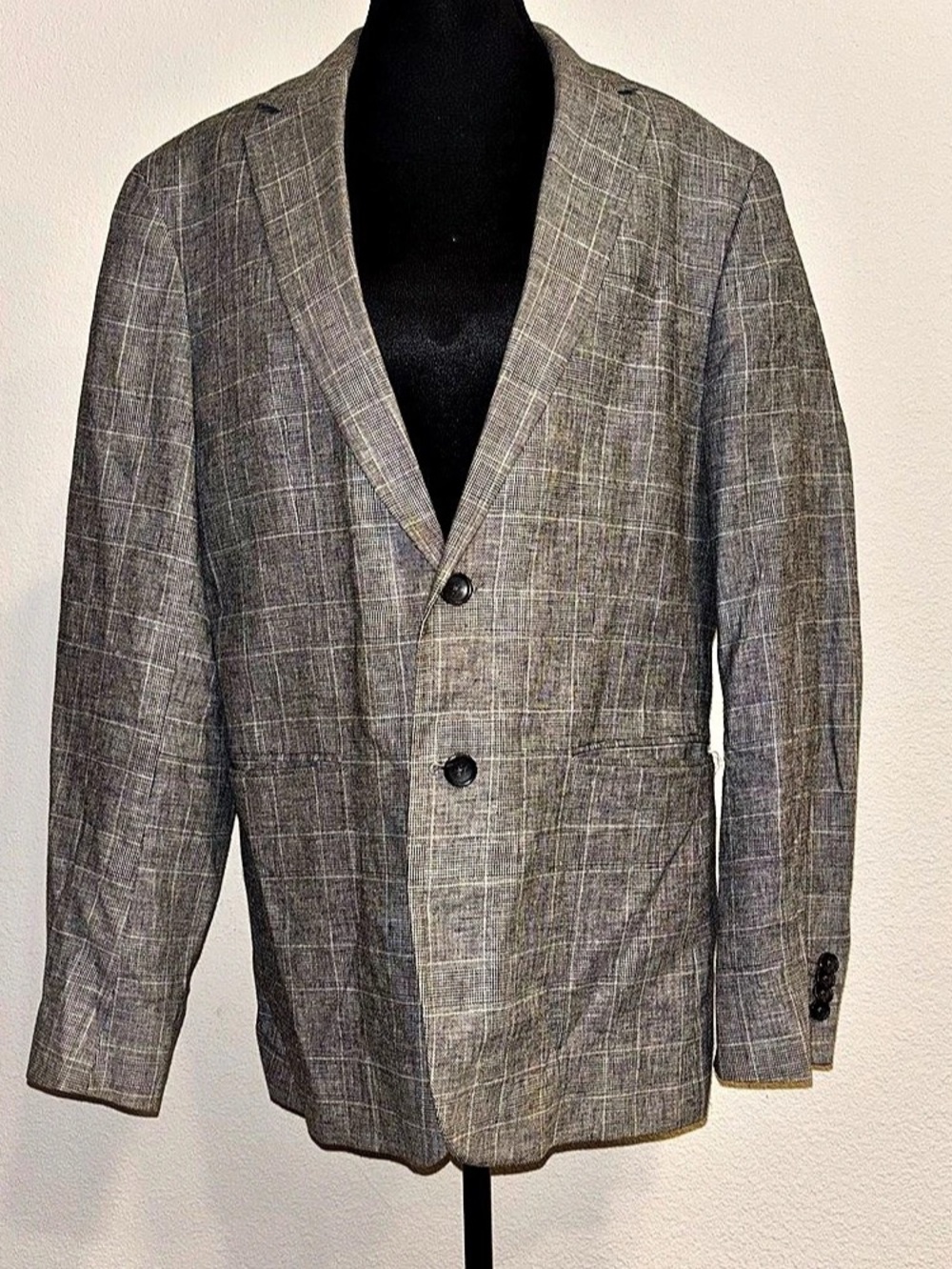 Banana Republic Grey Glen Plaid Blazer / Suit Jacket